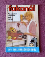 Régi ritka retro Fakanál magazin  101 étel belsőségekből 1980-as évekből