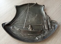 Argentor szecessziós ezüstözött fém névjegykártyatartó 1900-ból