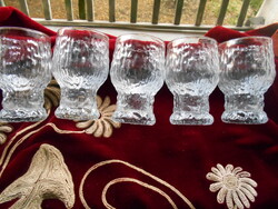 5 db  Skandináv jégüveg pohár -az ár az 5 db-ra vonatkozik-     Iittala Ultima sorozatból
