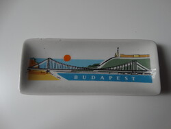 RETRO DRASCHE BUDAPEST FELIRATOS TÁLKA-KÍNÁLÓ  - 13 CM