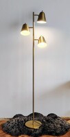 Háromágú, arany/sárgaréz színű fém állólámpa ALKUDHATÓ