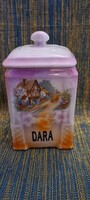 Antique Large Porcelain Spice Jar, Victoria Pattern, 2 pcs (M6488)