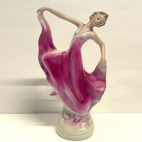 Antik német porcelán táncosnő