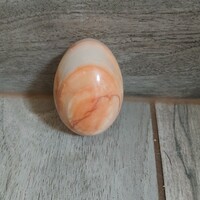 Csodaszép régi achát tojás (6x4,2 cm)