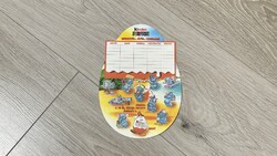 Ritka retro Kinder Surprise órarend (1995) - Elefántok a strandon