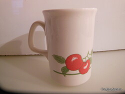 BÖGRE- ANGOL - PORCELÁN - KÖRBEN  MINTÁS  - 2.5 dl  - HIBÁTLAN