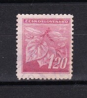 1945 Csehszlovákia 1.20h Pecsételt Bélyeg Citrom Levél