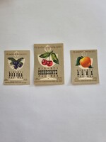 Földművesszövetkezet Small Distillery Cherry, Apple, Juniper brandy label - 3 pcs in a pack