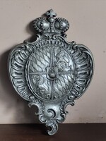 Antik Bajor Választófejedelemség barokk fém címere 29*20 cm