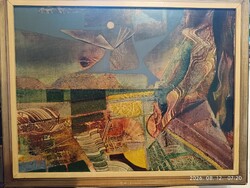 Kóka Ferenc Táj szürke égbolttal
