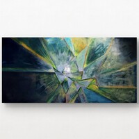 Crack Line 70x140 Acrylic Canvas 2025