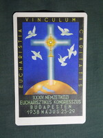 Képeslap,Szent István 900 éves jubileuma,Eucharisztikus Kongresszus Budapest,grafikai, 1938-