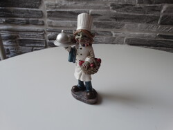 PIXIES HUMOROS SZAKÁCS KOBOLD FIGURA - HIBÁTLAN ÁLLAPOTBAN - 14 CM