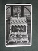 Képeslap,Budapest,Eucharisztikus kongresszus,Szentjobb ereklyetartó látkép,részlet,1938-
