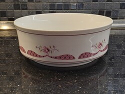 Retro Alföldi porcelán kerek tál / mély tálaló (21,5 x 8,5 cm)köretes kínáló