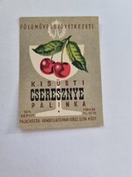 Földművesszövetkezet Small Distillery CHERRY brandy label 0.1 l