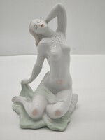 Gyönyörű Aquincum porcelán Női Akt, 24 cm