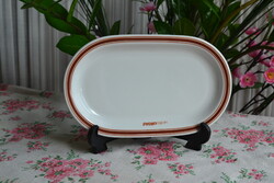 Ritkább Hotel Alföld feliratos retró Alföldi porcelán kínálótál – 22 × 14 cm
