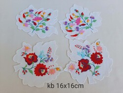 Calm-colored small pillows with Hungarian embroidery pattern
