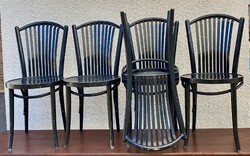 Fameg Thonet Vintage Beech Wood Dining Chair, Black