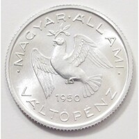 Magyarország,10 fillér 1950 - MÁV aUNC+ aluminium