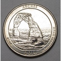 USA,quarter dollar 2014 D - Arches aUNC+ nikkel