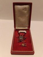 Kiváló Dolgozó kitüntetés mini jelvénnyel eredeti dobozában Kádár korszak MNK