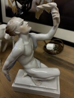 Herend Olympic Fire /Torch Bearer Porcelein