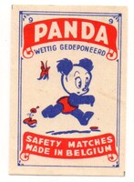 Gyufacímke: Belgium.