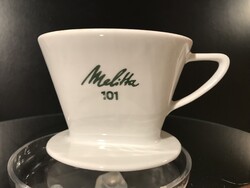 MELITTA FILTER - PORCELAIN - 10 x 9 x 7 cm - SNOW WHITE - PERFECT CONDITION
