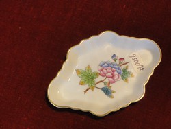 Herendi porcelán Viktória mintás tálka, jelzése: 7737/VBO. Vanneki!