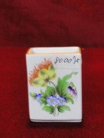 Herendi porcelán gyufatartó, antik, csodás mintával. Vanneki!