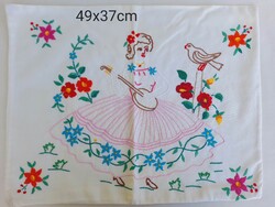 Handmade Embroidered Small Cushion Cover 49x37cm