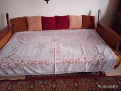 AUSTRALIAN DOUBLE-SIDED LACE TABLECLOTH, SIZE 180 X 130 CM