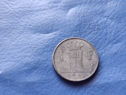 BELGIUM 1 FRANK / FRANC 1941 OROSZLÁN! II.LIPÓT KIRÁLY! CINK!