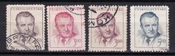 1948 Csehszlovákia Pecsételt Bélyegsor Klement Gottwald Elnök