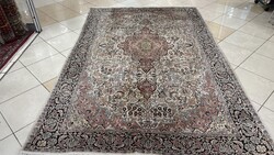 4599 SUPER ÁRON!!! Kasmíri hernyóselyem Isfahan kézi perzsa szőnyeg 180X275CM