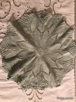 LACE TABLECLOTH - 43 cm - CROCHETED - MINT GREEN - HANDMADE - PERFECT CONDITION