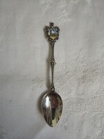Enamel Decorated Silver Spoon 