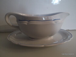 Plate - Serving Plate - Bavaria - Sauce Plate - 21 x 14 x 10 cm - Porcelain - Snow White - Old - Perfect Condition