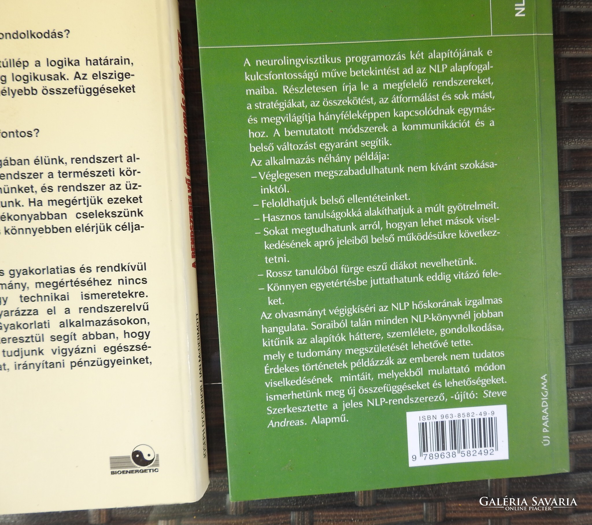 NLP / Neuro-lingvisztikus programozás könyvek - Könyv | Galéria Savaria ...