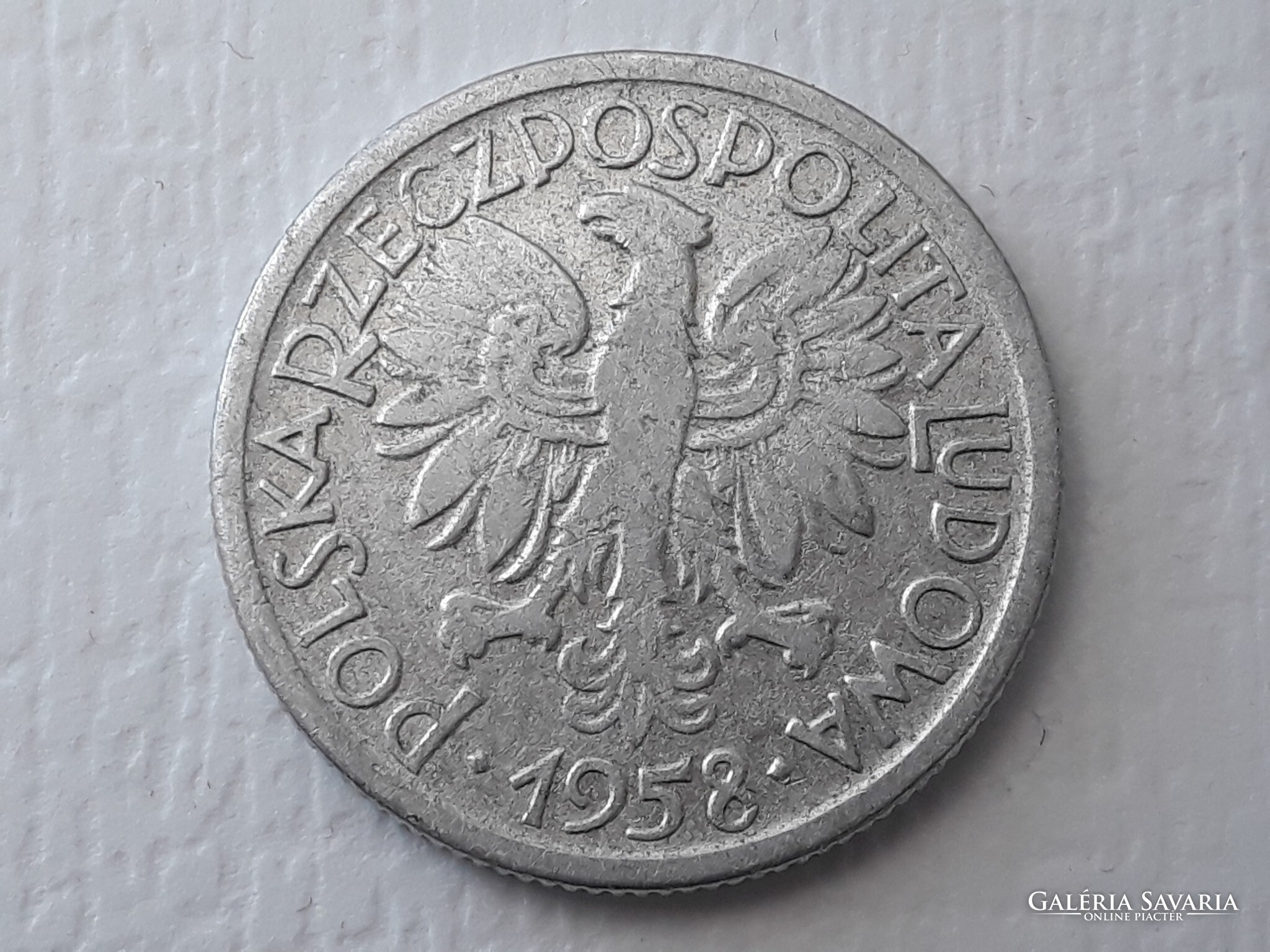 2 Zloty 1958 Coin Polish 2 Zl 1958 Polska Rzeczpospolita Ludowa