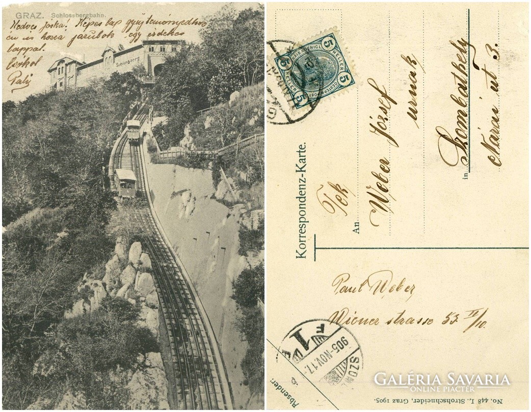 Régi képeslap Graz 1905