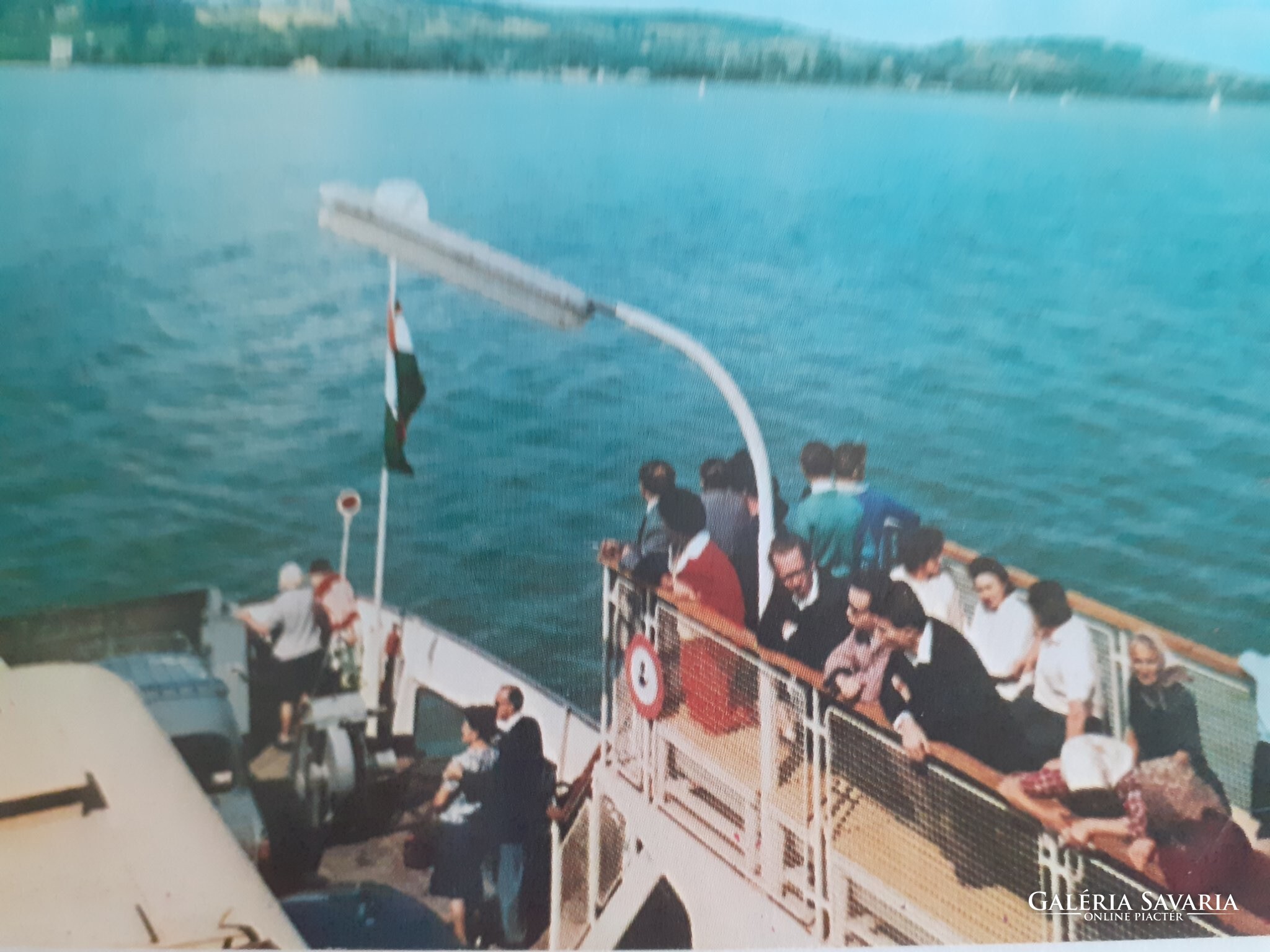 Retro képeslap 1970 Balaton komp hajó régi levelezőlap - Gyűjtemény ...