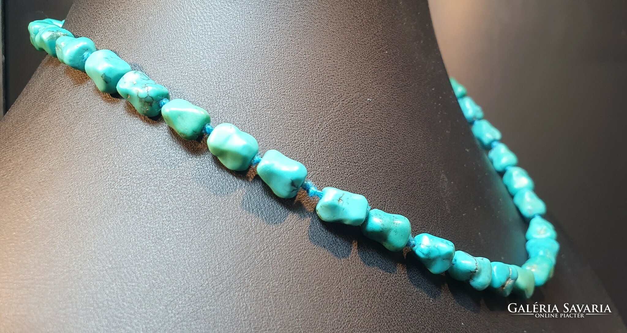 Vintage turquoise hot sale nugget necklace