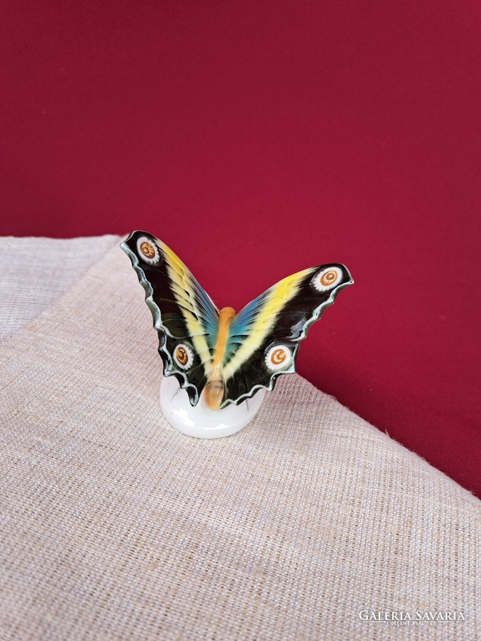 John Apel Pastel Enamel Butterfly Brooch