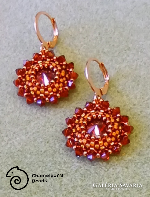 Swarovski clearance garnet earrings