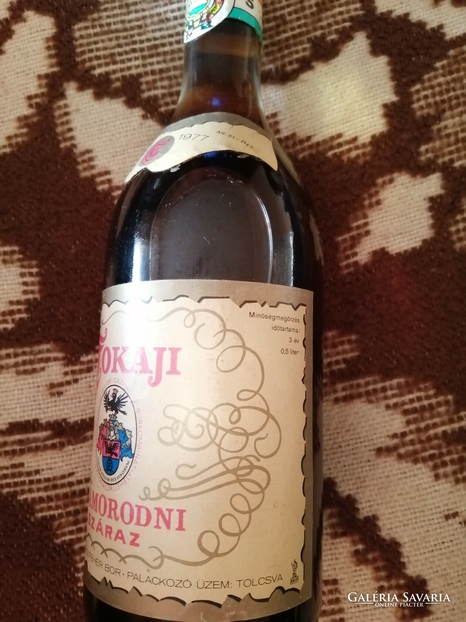 Tokaji Szamorodni.1977. 0 5 l. Sz raz min s gi bor. Olvass el