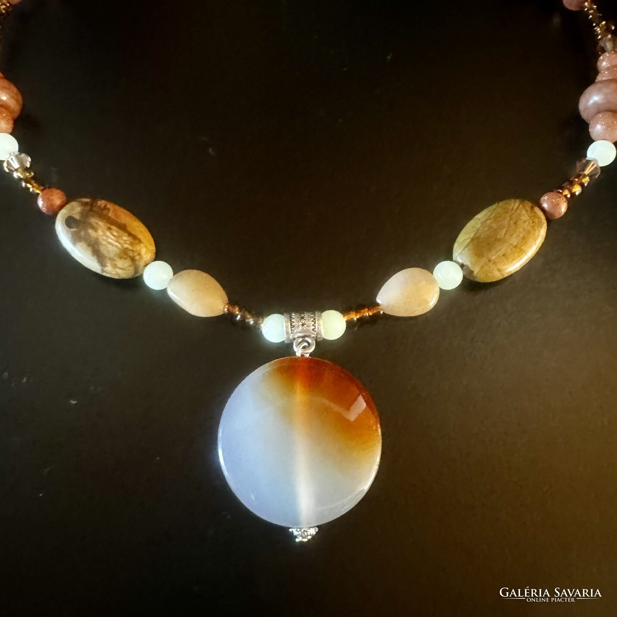 Ancient aliens necklace giorgio tsoukalos style chain, ufo