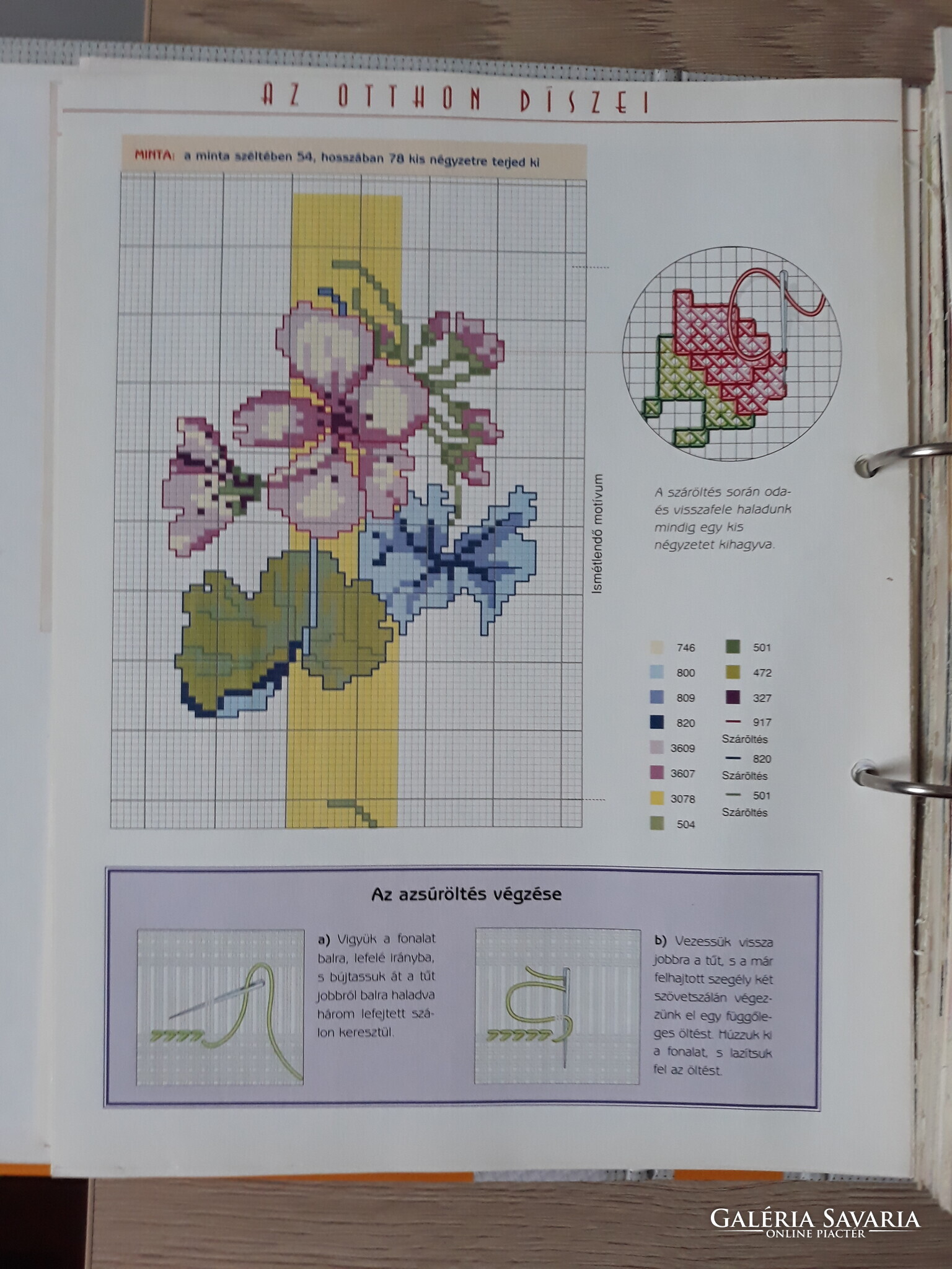 Modern keresztszemes öltés minták Könyv Galéria Savaria online